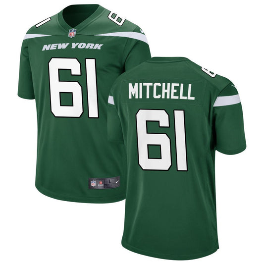 Max Mitchell New York Jets Nike Youth Game Jersey - Gotham Green