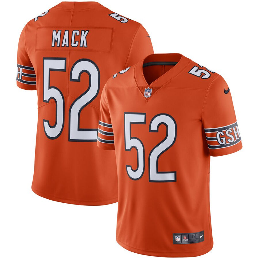 Men's Chicago Bears Khalil Mack Orange Vapor Limited Jersey