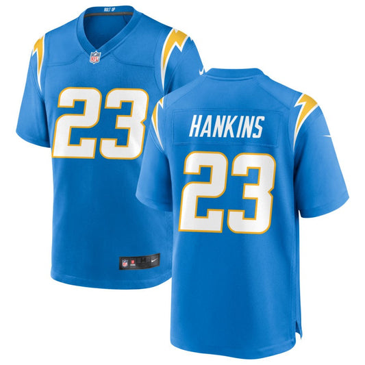 Matt Hankins Los Angeles Chargers Nike Game Jersey - Powder Blue