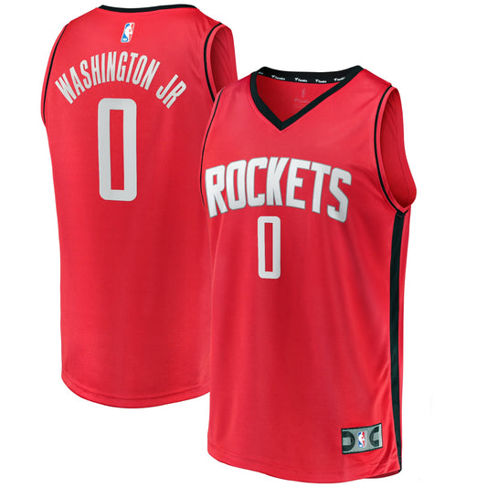 TyTy Washington Jr. Houston Rockets Fanatics Branded 2022 NBA Draft First Round Pick Fast Break Replica Player Jersey - Icon Edition - Red