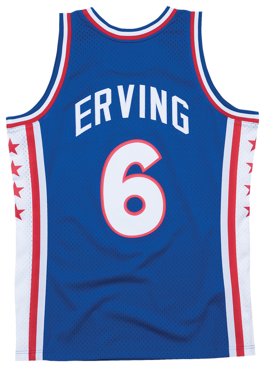 Men's Erving Julius Mitchell & Ness 76ers Swingman Jersey - Blue