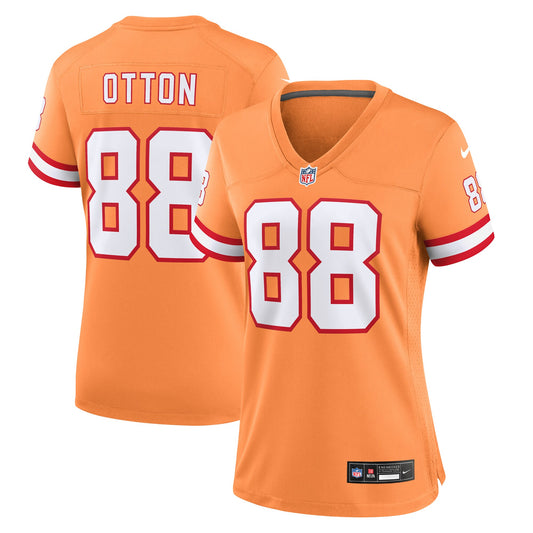 Cade Otton Tampa Bay Buccaneers Nike Women's Throwback Game Jersey - Orange