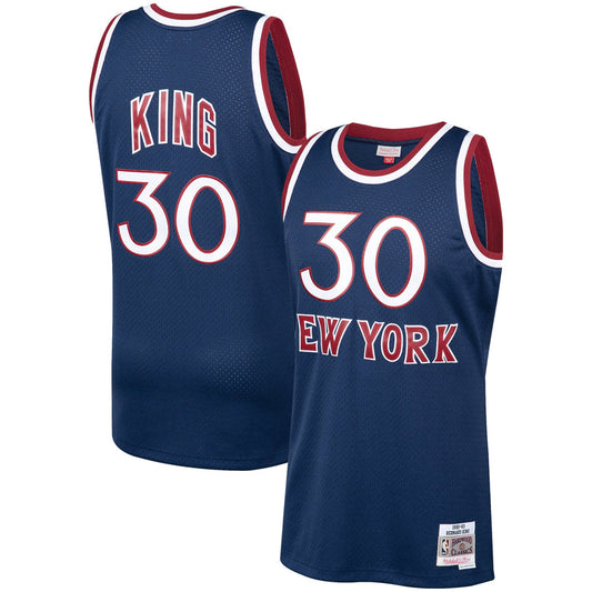 Men's Bernard King New York Knicks Mitchell & Ness 1982-83 Hardwood Classics Swingman Jersey - Navy