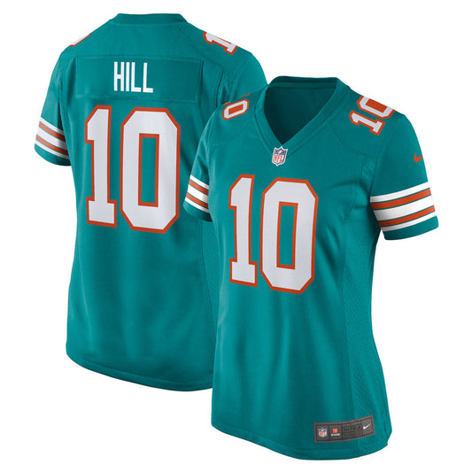 Women's Miami Dolphins Tyreek Hill Alternate Game Jersey Aqua