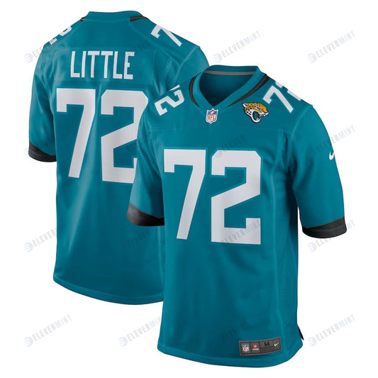 Walker Little 72 Jacksonville Jaguars Men's Game Jersey - Teal