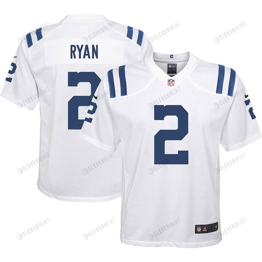 Matt Ryan 2 Indianapolis Colts Youth Away Game Jersey - White