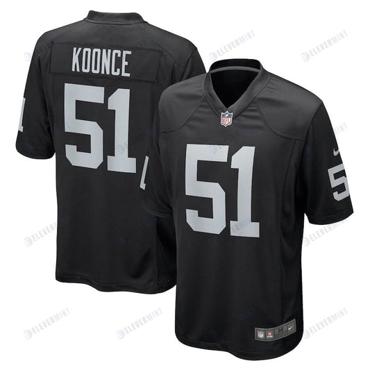 Malcolm Koonce 51 Las Vegas Raiders Men Game Jersey - Black