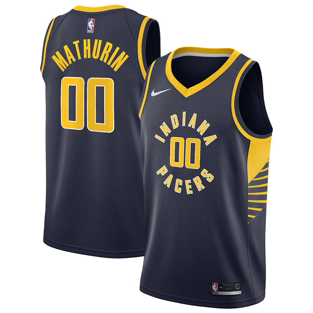 Men's Indiana Pacers Benedict Mathurin Icon Edition Jersey - Navy