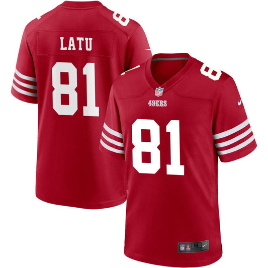 Cameron Latu San Francisco 49ers Nike Jersey - Scarlet