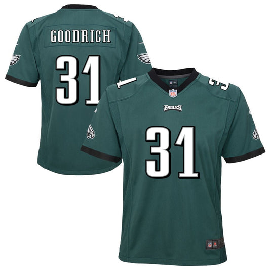 Mario Goodrich Philadelphia Eagles Nike Youth Team Game Jersey - Midnight Green