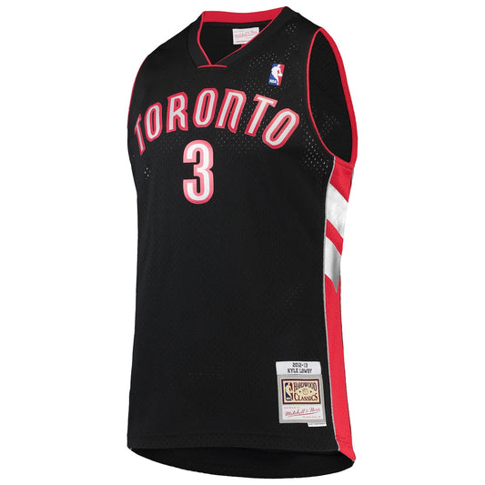 Men's Kyle Lowry Mitchell & Ness Raptors Hardwood Classics Swingman Jersey - Black