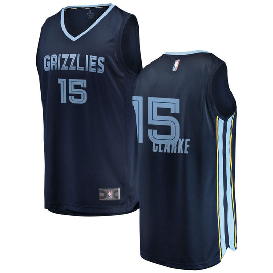 Brandon Clarke Memphis Grizzlies Fanatics Branded Youth 2018/19 Fast Break Replica Jersey Navy - Icon Edition