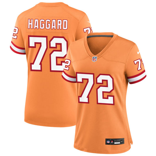 Luke Haggard Tampa Bay Buccaneers Nike Women's Throwback Game Jersey - Orange