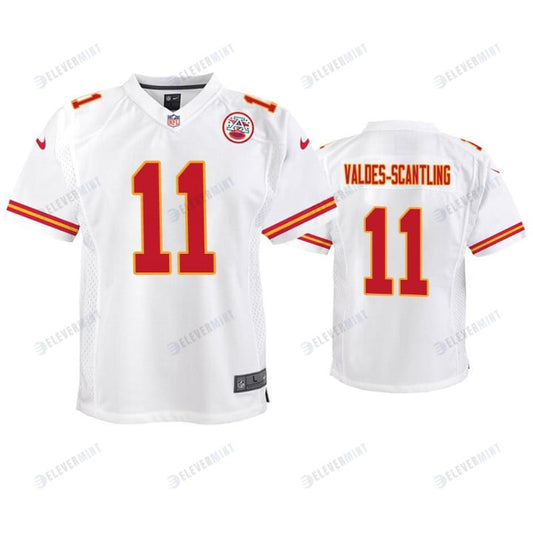 Marquez Valdes-Scantling 11 Kansas City Chiefs Youth Game Jersey - White Jersey