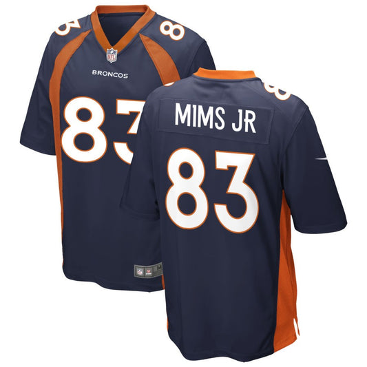 Marvin Mims Jr Denver Broncos Nike Youth Game Jersey - Navy