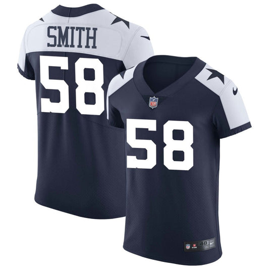 Mazi Smith Dallas Cowboys Nike Alternate Vapor Elite Jersey - Navy