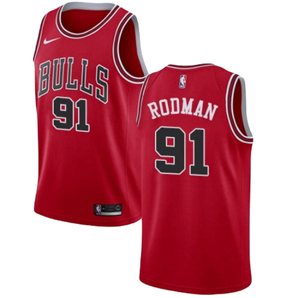 Men's Chicago Bulls Dennis Rodman Icon Edition Jersey - Red