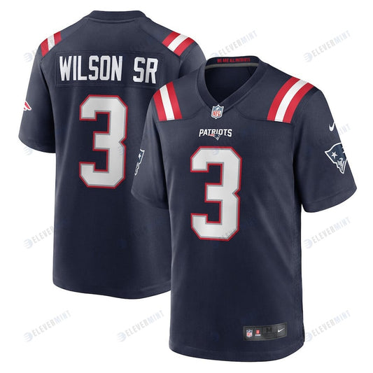 Mack Wilson 3 New England Patriots Men Team Game Jersey - Navy