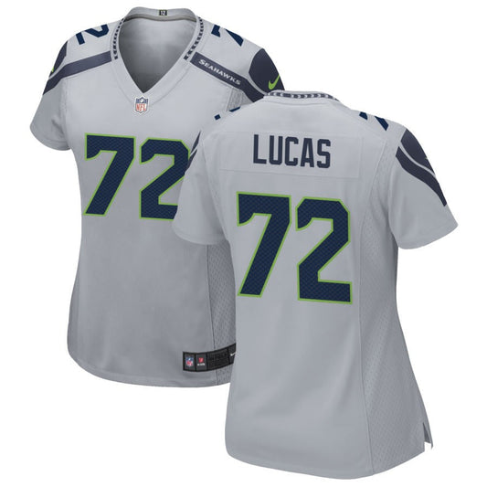 Abraham Lucas Seattle Seahawks Nike Women's Alternate Game Jersey - Gray