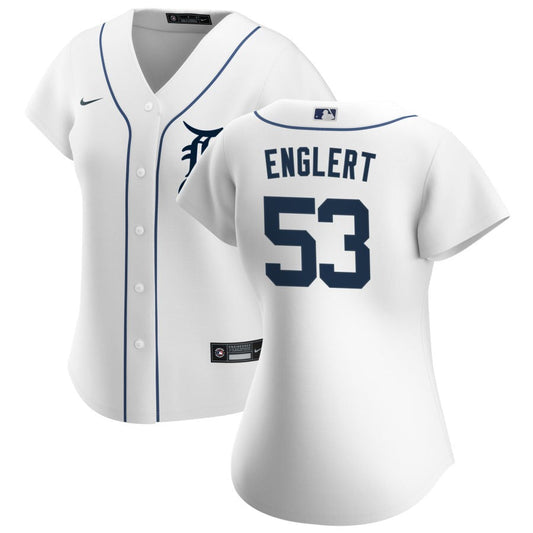 Mason Englert Detroit Tigers Nike Women's Home Replica Jersey - White