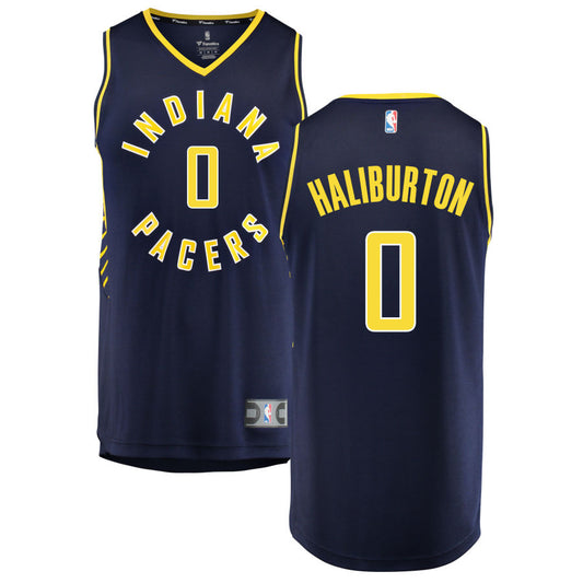 Tyrese Haliburton Indiana Pacers Fanatics Branded Fast Break Replica Jersey Navy - Icon Edition