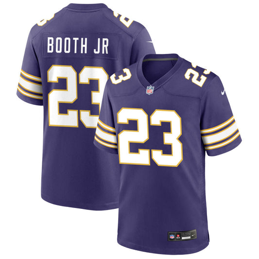 Andrew Booth Jr Minnesota Vikings Nike Classic Game Jersey - Purple