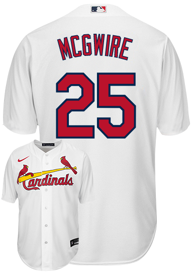 Mark McGwire Jersey - St Louis Cardinals Replica Adult Home Jersey