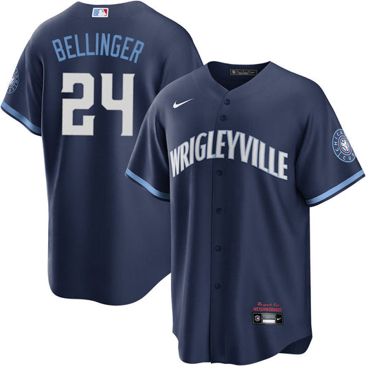 Men's Cody Bellinger Chicago Cubs Navy City Connect Premium Replica Player Jersey