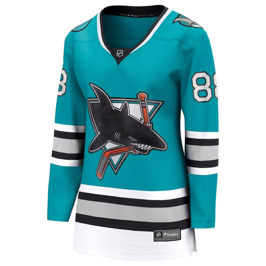 Women's Brent Burns Fanatics Sharks Alternate Premier Breakaway Jersey - Blue