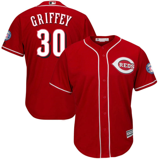 Men's Cincinnati Reds Ken Griffey Jr. Replica Alternate Jersey - Red