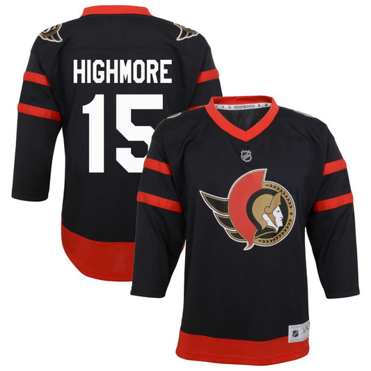 Matthew Highmore Ottawa Senators Youth Home Replica Jersey - Black