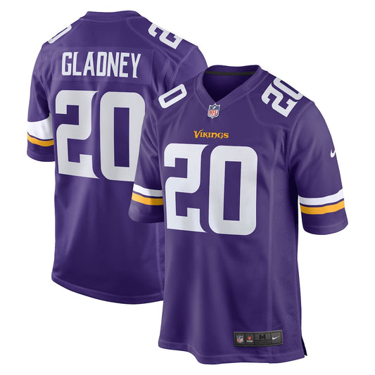 Men's Jeff Gladney Nike Vikings Game Jersey - Purple