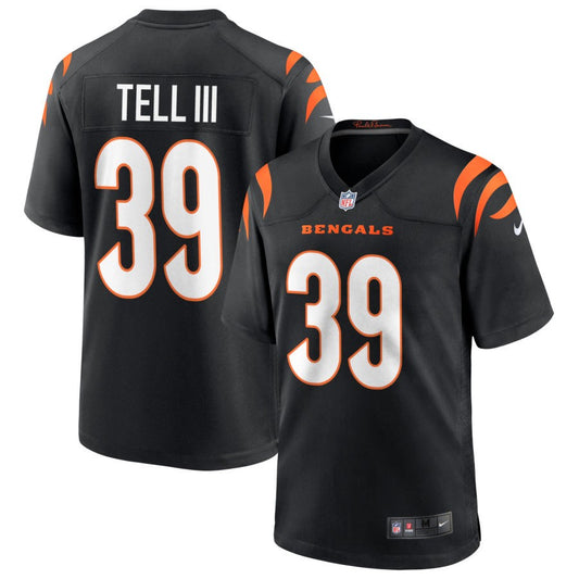 Marvell Tell III Cincinnati Bengals Nike Game Jersey - Black