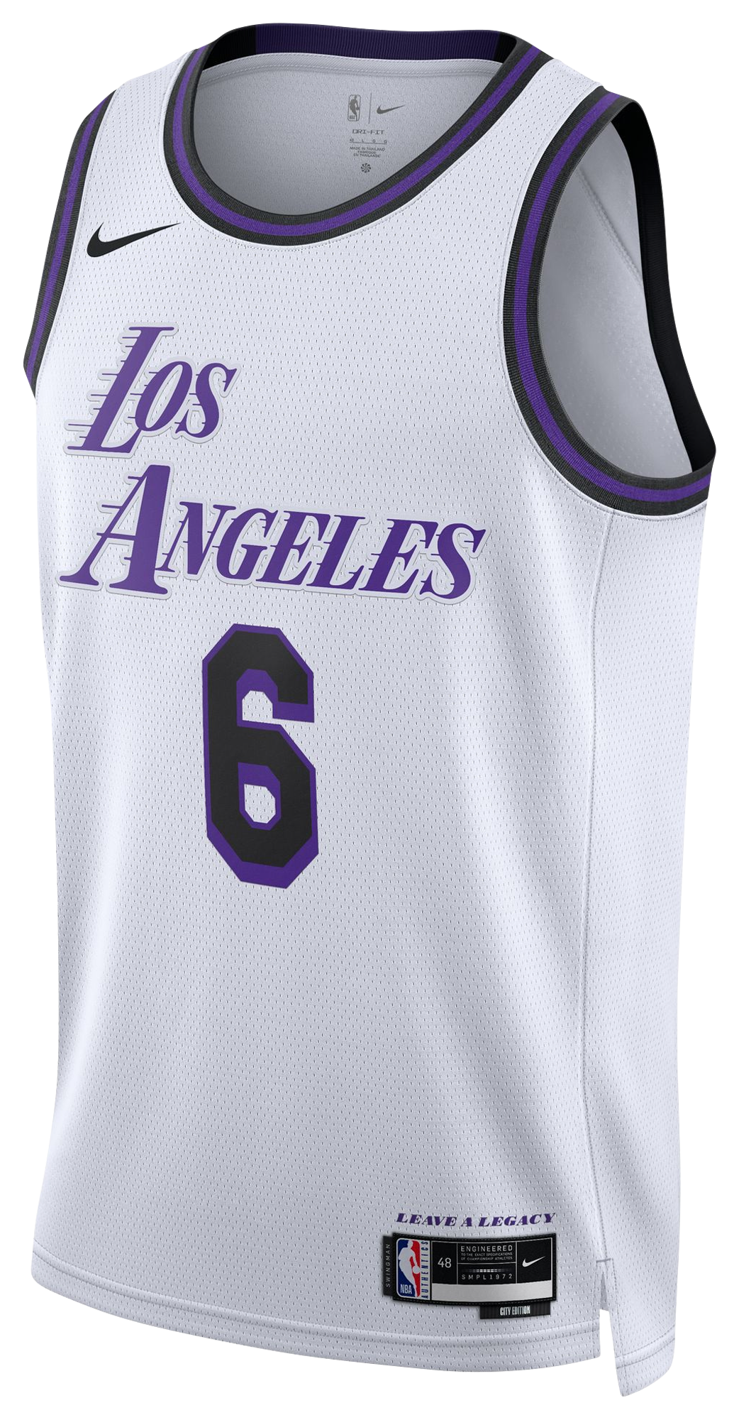 Men's James Lebron Nike Lakers Swingman Jersey - White