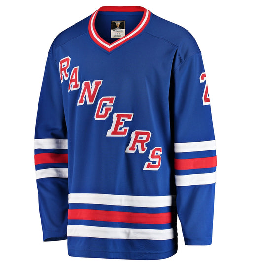 Men's Brian Leetch Fanatics Rangers Premier Breakaway Retired Jersey - Blue