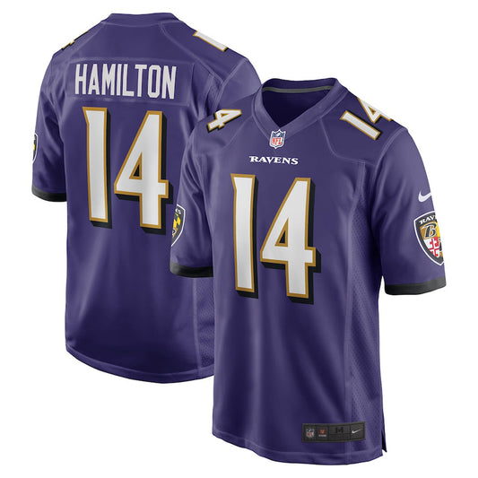 Men's Baltimore Ravens Kyle Hamilton Game Jersey - Purple