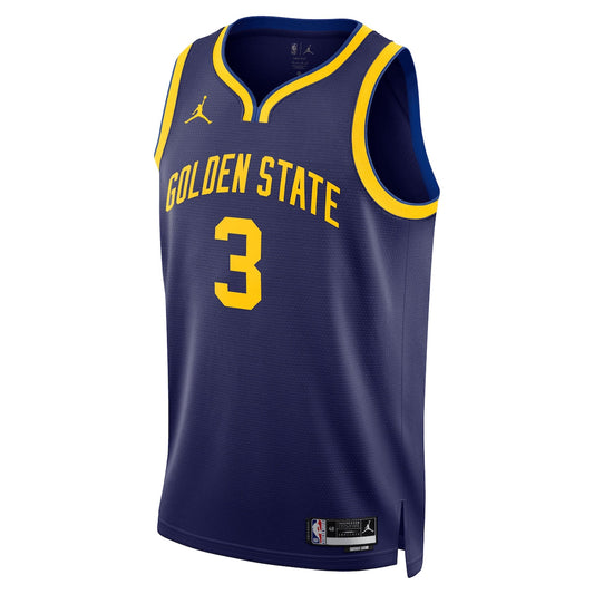 Men's Jordan Poole Jordan Warriors Swingman Jersey Statement Edition - Navy