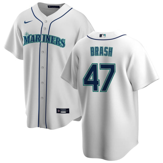 Matt Brash Seattle Mariners Nike Home Replica Jersey - White