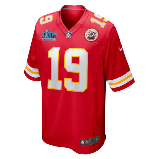 Men's Kadarius Toney Nike Chiefs Super Bowl LVII Patch Game Jersey - Red