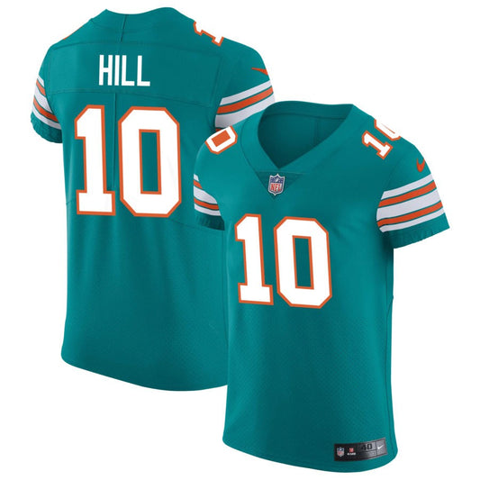 Tyreek Hill Miami Dolphins Nike Elite Vapor Untouchable Jersey - Aqua