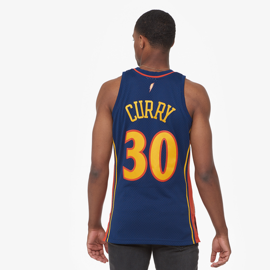 Men's Curry Stephen Mitchell & Ness Warriors Swingman Jersey - Navy