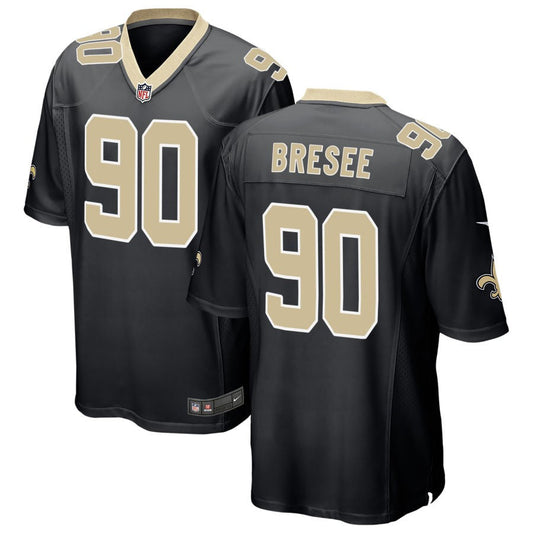 Bryan Bresee New Orleans Saints Nike Game Jersey - Black