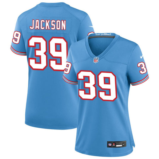 Matthew Jackson Tennessee Titans Nike Women's Oilers Throwback Game Jersey - Light Blue