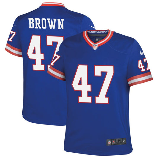 Cam Brown New York Giants Nike Youth Classic Game Jersey - Royal