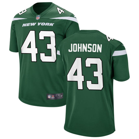 Caleb Johnson New York Jets Nike Game Jersey - Gotham Green