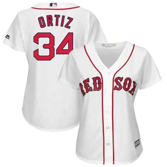 Women's Boston Red Sox David Ortiz Replica Home Jersey - White