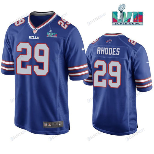 Xavier Rhodes 29 Buffalo Bills Super Bowl LVII Game Player Men Jersey - Royal Jersey