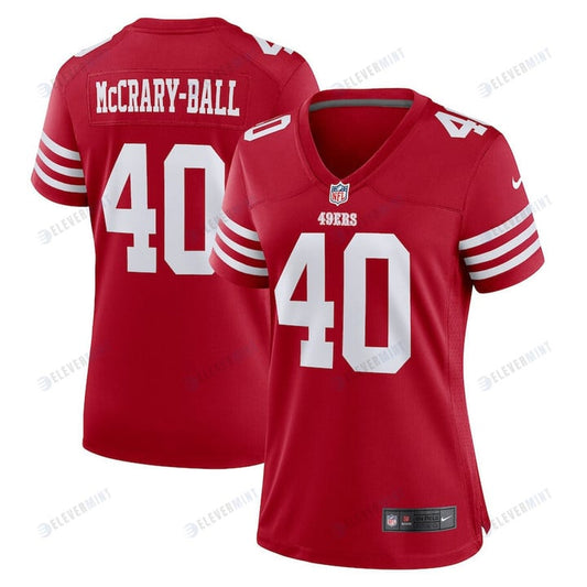 Marcelino McCrary-Ball San Francisco 49ers Women's Game Player Jersey - Scarlet