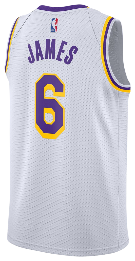 Men's James Lebron Nike Lakers 2020/21 Swingman Jersey - White