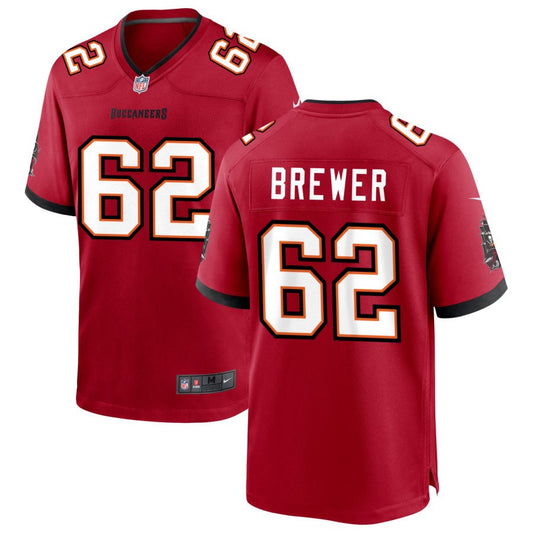 C.J. Brewer Nike Tampa Bay Buccaneers Game Jersey - Red